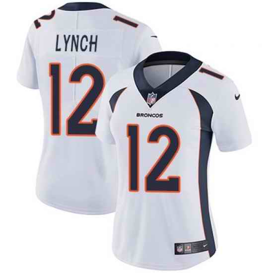 Nike Broncos #12 Paxton Lynch White Womens Stitched NFL Vapor Untouchable Limited Jersey